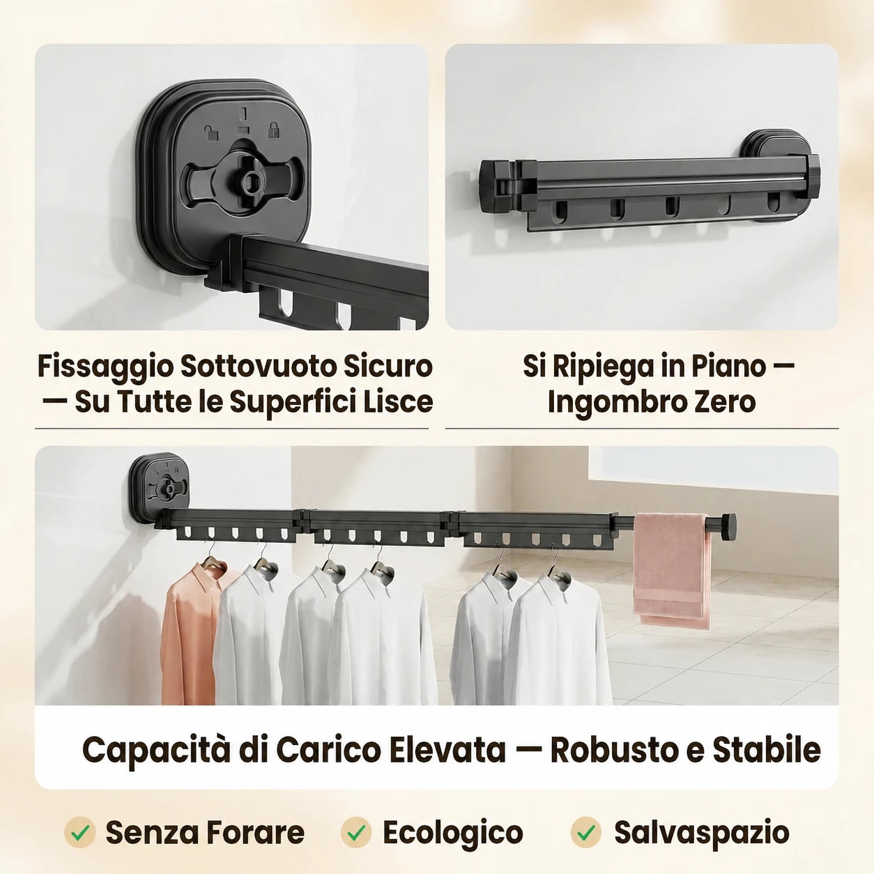 Stendino da Parete EspaceCloth